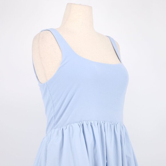SOPHIE RUE Square Neck A-Line Tank Midi Dress in Baby Blue Size L - Picture 5 of 8
